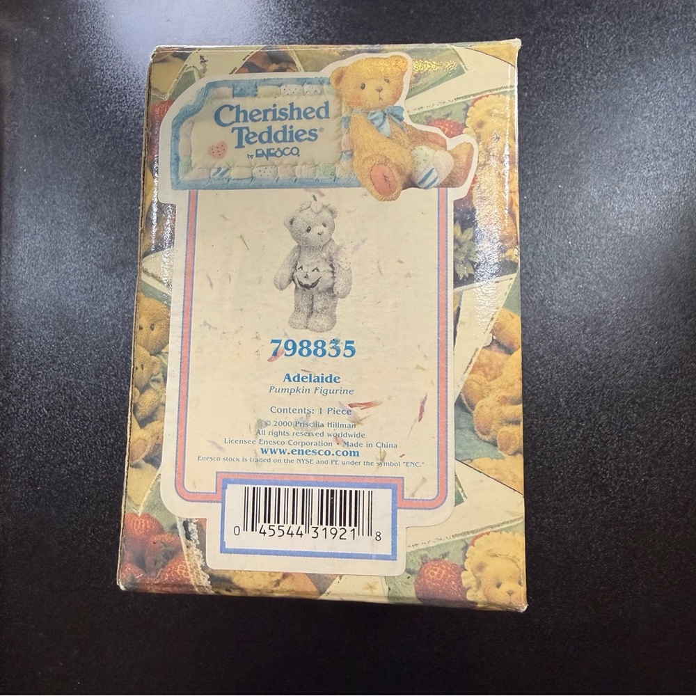 Cherished Teddies Adelaide Pumpkin Figurine